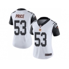 Women Nike Cincinnati Bengals #53 Billy Price White Stitched NFL Limited Rush Jersey