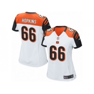 Women Nike Cincinnati Bengals #66 Trey Hopkins Game White NFL Jersey