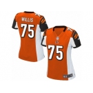 Women Nike Cincinnati Bengals #75 Jordan Willis Game Orange Alternate NFL Jersey