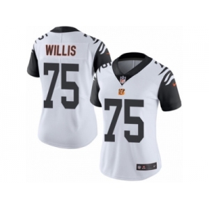 Women Nike Cincinnati Bengals #75 Jordan Willis Limited White Rush NFL Jersey