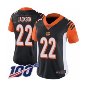 Women's Cincinnati Bengals #22 William Jackson Black Team Color Vapor Untouchable Limited Player 100th Season Football Jersey