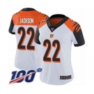 Women's Cincinnati Bengals #22 William Jackson White Vapor Untouchable Limited Player 100th Season Football Jersey