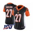 Women's Cincinnati Bengals #27 Dre Kirkpatrick Black Team Color Vapor Untouchable Limited Player 100th Season Football Jersey