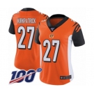 Women's Cincinnati Bengals #27 Dre Kirkpatrick Orange Alternate Vapor Untouchable Limited Player 100th Season Football Jersey