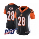 Women's Cincinnati Bengals #28 Joe Mixon Black Team Color Vapor Untouchable Limited Player 100th Season Football Jersey