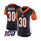 Women's Cincinnati Bengals #30 Jessie Bates III Black Team Color Vapor Untouchable Limited Player 100th Season Football Jersey