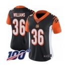 Women's Cincinnati Bengals #36 Shawn Williams Black Team Color Vapor Untouchable Limited Player 100th Season Football Jersey