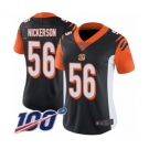 Women's Cincinnati Bengals #56 Hardy Nickerson Black Team Color Vapor Untouchable Limited Player 100th Season Football Jersey