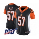 Women's Cincinnati Bengals #57 Germaine Pratt Black Team Color Vapor Untouchable Limited Player 100th Season Football Jersey