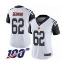 Women's Cincinnati Bengals #62 Alex Redmond Limited White Rush Vapor Untouchable 100th Season Football Jersey