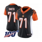 Women's Cincinnati Bengals #71 Andre Smith Black Team Color Vapor Untouchable Limited Player 100th Season Football Jersey