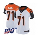 Women's Cincinnati Bengals #71 Andre Smith White Vapor Untouchable Limited Player 100th Season Football Jersey