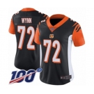 Women's Cincinnati Bengals #72 Kerry Wynn Black Team Color Vapor Untouchable Limited Player 100th Season Football Jersey