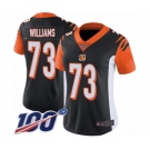 Women's Cincinnati Bengals #73 Jonah Williams Black Team Color Vapor Untouchable Limited Player 100th Season Football Jersey