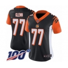 Women's Cincinnati Bengals #77 Cordy Glenn Black Team Color Vapor Untouchable Limited Player 100th Season Football Jersey