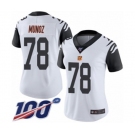 Women's Cincinnati Bengals #78 Anthony Munoz Limited White Rush Vapor Untouchable 100th Season Football Jersey