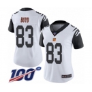 Women's Cincinnati Bengals #83 Tyler Boyd Limited White Rush Vapor Untouchable 100th Season Football Jersey