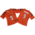 Women's Cincinnati Bengals #9 Joe Burrow Orange F.U.S.E. Stitched Vapor Football Jersey