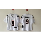 Women's Cincinnati Bengals #9 Joe Burrow White Vapor Football Stitched Jersey