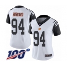 Women's Cincinnati Bengals #94 Sam Hubbard Limited White Rush Vapor Untouchable 100th Season Football Jersey