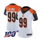 Women's Cincinnati Bengals #99 Andrew Billings White Vapor Untouchable Limited Player 100th Season Football Jersey