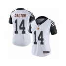 Women's Nike Cincinnati Bengals #14 Andy Dalton Limited White Rush NFL Jersey