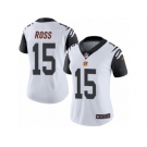 Women's Nike Cincinnati Bengals #15 John Ross Limited White Rush NFL Jersey