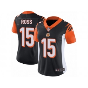 Women's Nike Cincinnati Bengals #15 John Ross Vapor Untouchable Limited Black Team Color NFL Jersey