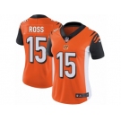 Women's Nike Cincinnati Bengals #15 John Ross Vapor Untouchable Limited Orange Alternate NFL Jersey