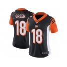 Women's Nike Cincinnati Bengals #18 A.J. Green Vapor Untouchable Limited Black Team Color NFL Jersey