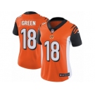 Women's Nike Cincinnati Bengals #18 A.J. Green Vapor Untouchable Limited Orange Alternate NFL Jersey