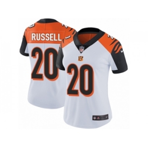 Women's Nike Cincinnati Bengals #20 KeiVarae Russell Vapor Untouchable Limited White NFL Jersey