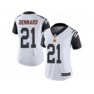 Women's Nike Cincinnati Bengals #21 Darqueze Dennard Limited White Rush NFL Jersey