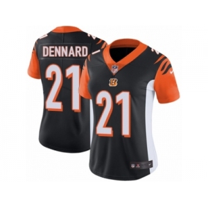 Women's Nike Cincinnati Bengals #21 Darqueze Dennard Vapor Untouchable Limited Black Team Color NFL Jersey