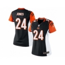 Women's Nike Cincinnati Bengals #24 Adam Jones Black Alternate NFL Jersey