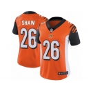 Women's Nike Cincinnati Bengals #26 Josh Shaw Vapor Untouchable Limited Orange Alternate NFL Jersey