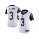 Women's Nike Cincinnati Bengals #3 Jake Elliott Limited White Rush NFL Jersey