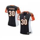 Women's Nike Cincinnati Bengals #30 Cedric Peerman Game Black Team Color NFL Jersey