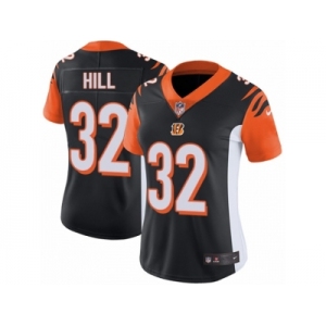 Women's Nike Cincinnati Bengals #32 Jeremy Hill Vapor Untouchable Limited Black Team Color NFL Jersey