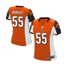 Women's Nike Cincinnati Bengals #55 Vontaze Burfict Game Orange Alternate NFL Jersey