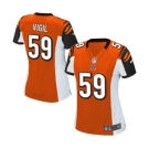 Women's Nike Cincinnati Bengals #59 Nick Vigil Game Orange Alternate NFL Jersey