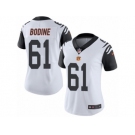 Women's Nike Cincinnati Bengals #61 Russell Bodine Limited White Rush NFL Jersey