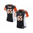 Women's Nike Cincinnati Bengals #65 Clint Boling Game Black Team Color NFL Jersey