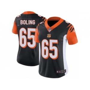 Women's Nike Cincinnati Bengals #65 Clint Boling Vapor Untouchable Limited Black Team Color NFL Jersey