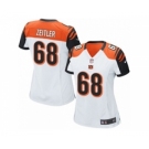 Women's Nike Cincinnati Bengals #68 Kevin Zeitler Game White NFL Jersey