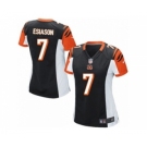 Women's Nike Cincinnati Bengals #7 Boomer Esiason Game Black Team Color NFL Jersey