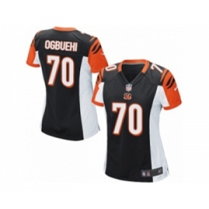 Women's Nike Cincinnati Bengals #70 Cedric Ogbuehi Game Black Team Color NFL Jersey