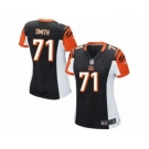 Women's Nike Cincinnati Bengals #71 Andre Smith Game Black Team Color NFL Jersey