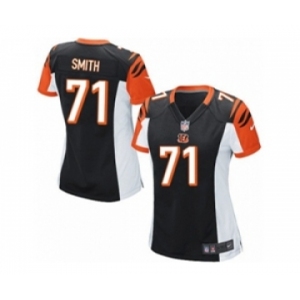 Women's Nike Cincinnati Bengals #71 Andre Smith Game Black Team Color NFL Jersey