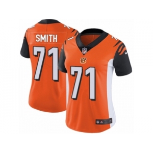Women's Nike Cincinnati Bengals #71 Andre Smith Vapor Untouchable Limited Orange Alternate NFL Jersey